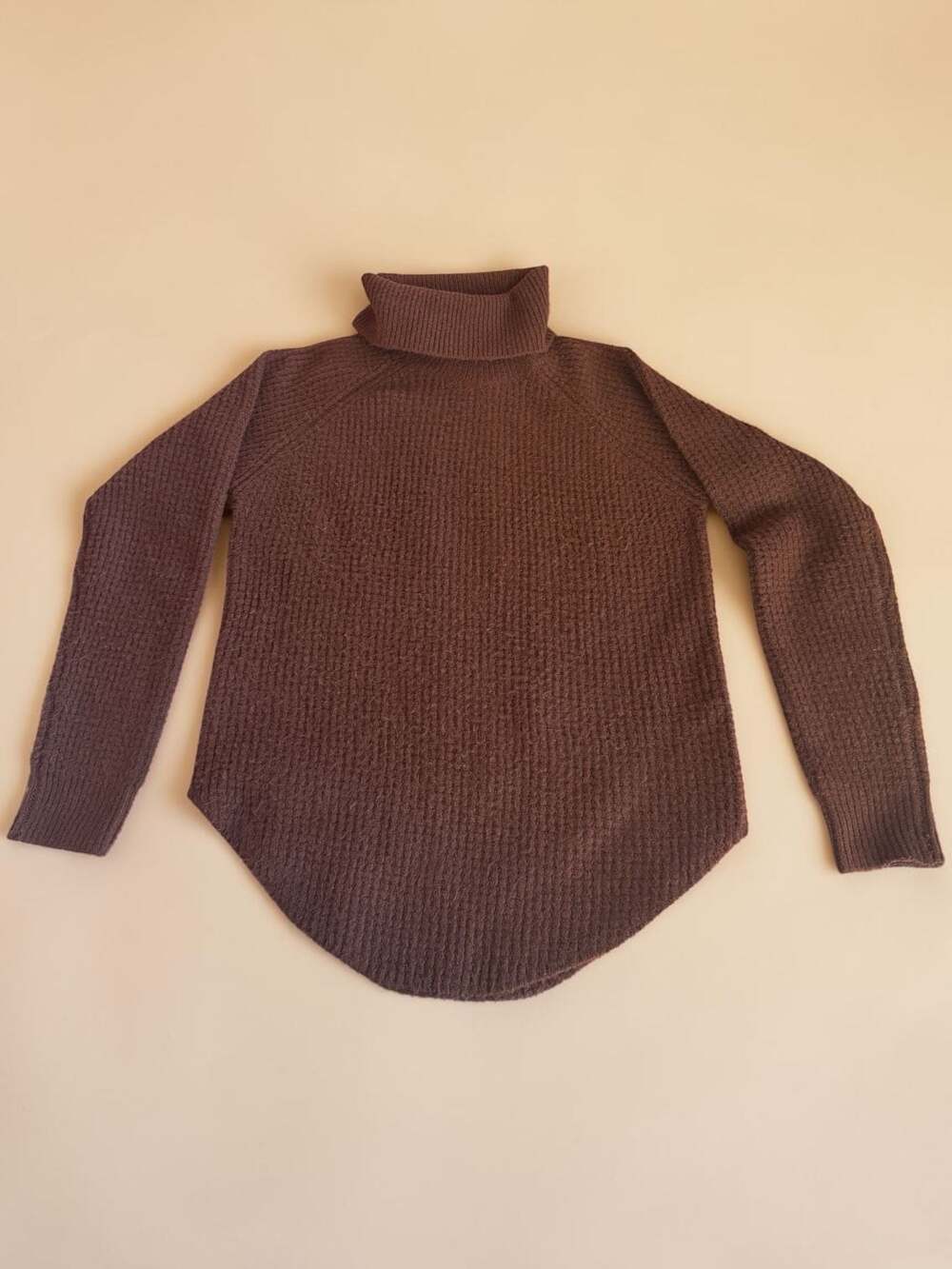 KÜHL Women's XS Brown Waffle Knit Turtleneck Sweater Style 4411
